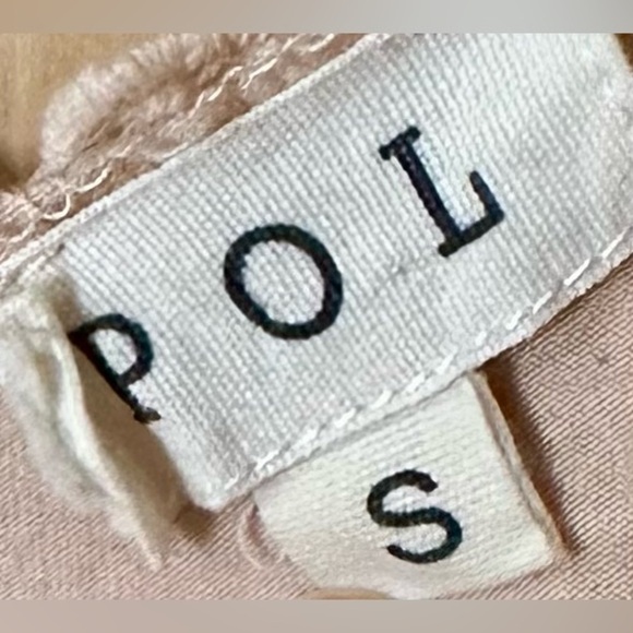 EUC POL Soft Peach Blush 3D Flower Embroidered Crochet Knit Sleeveless Top - Picture 5 of 5